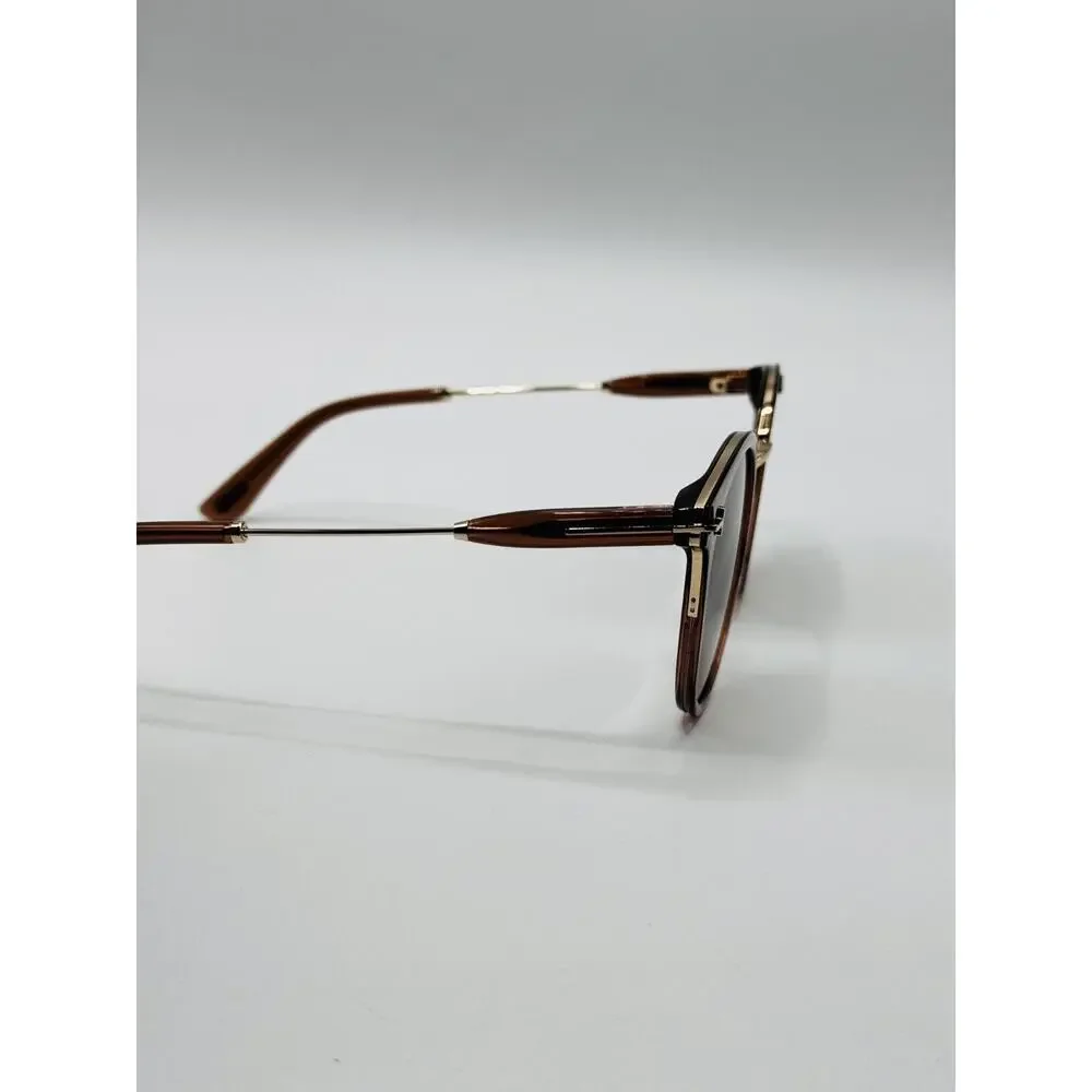 Tom Ford Sunglasses TF1244-K 45F Brown Round Brown Gradient Lens 54mm Asian Fit